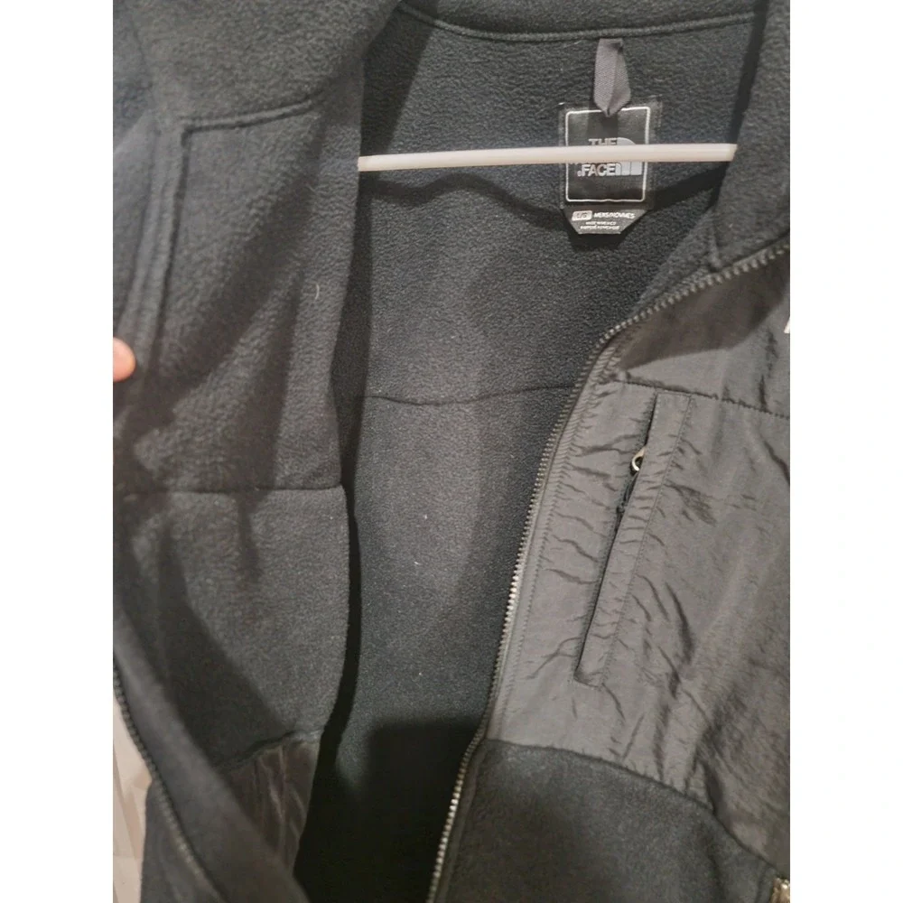 The North Face Denali Fleece Jacket sz L Black Polartec EUC! Retro TNF Nylon top